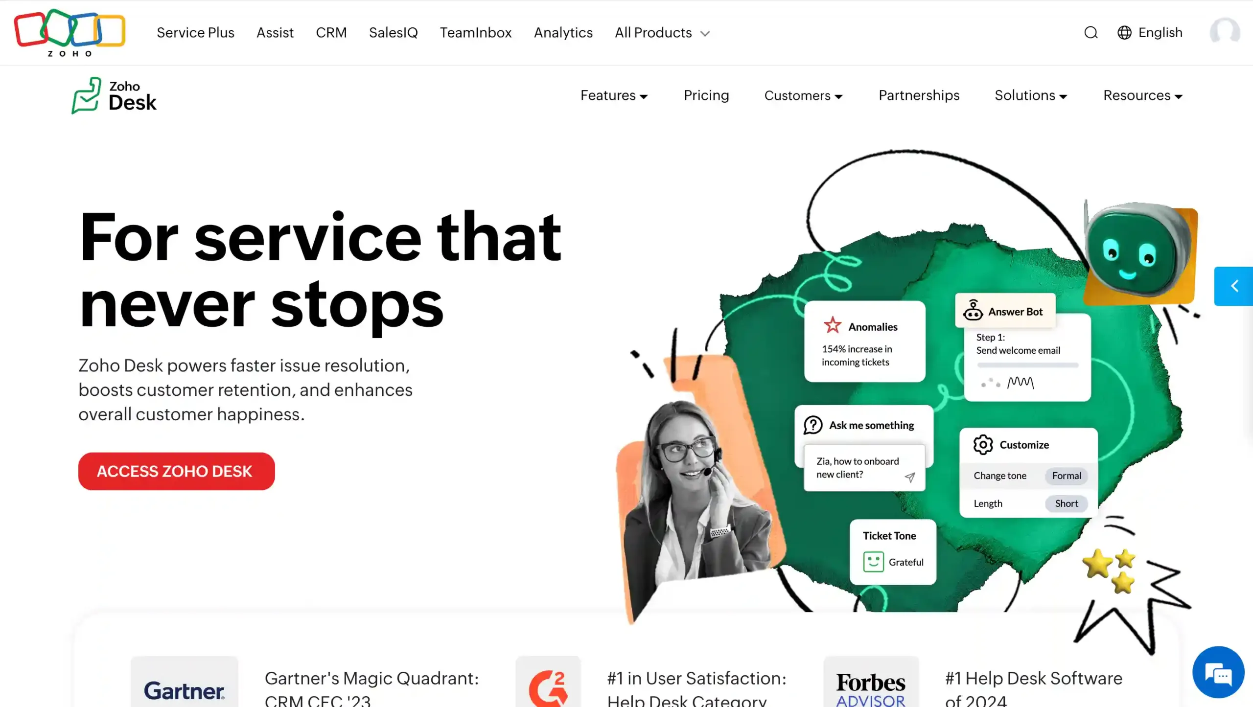 Zoho Desk-Call Monitoring Software