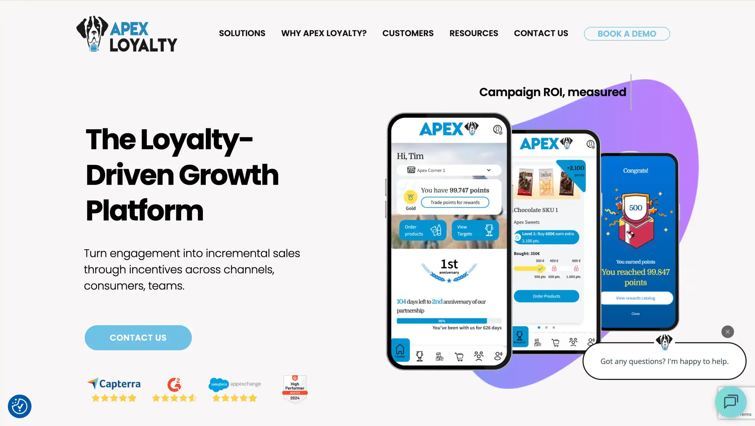 Landing Page Apex Loyalty Apex Loyalty-Channel Management Software