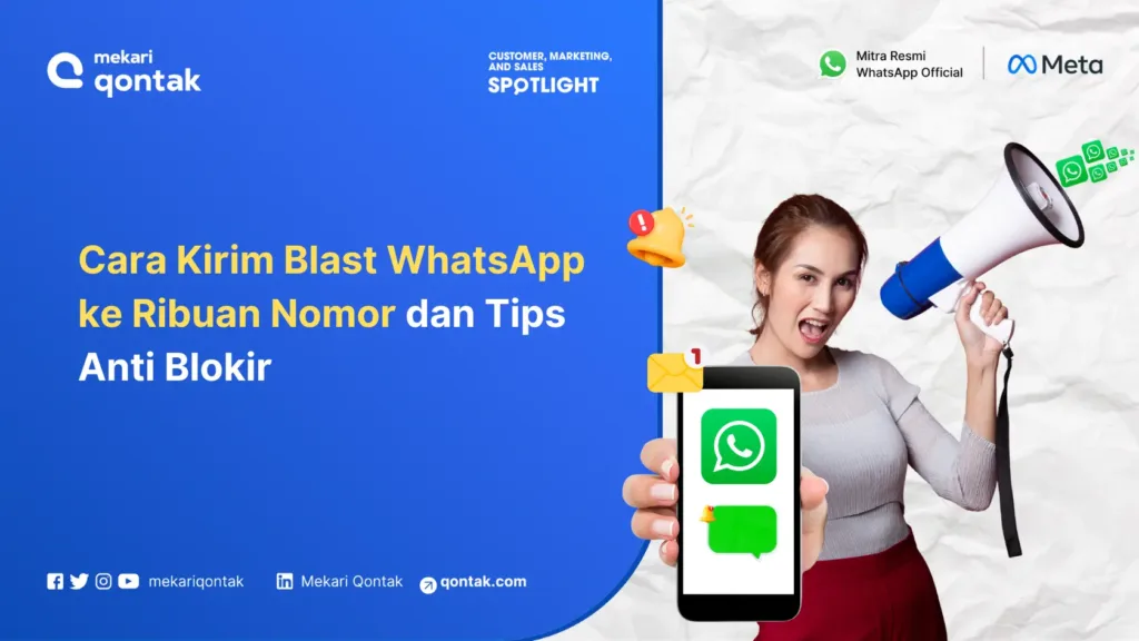 Ilustrasi cara kirim wa blast ke ribuan kontak