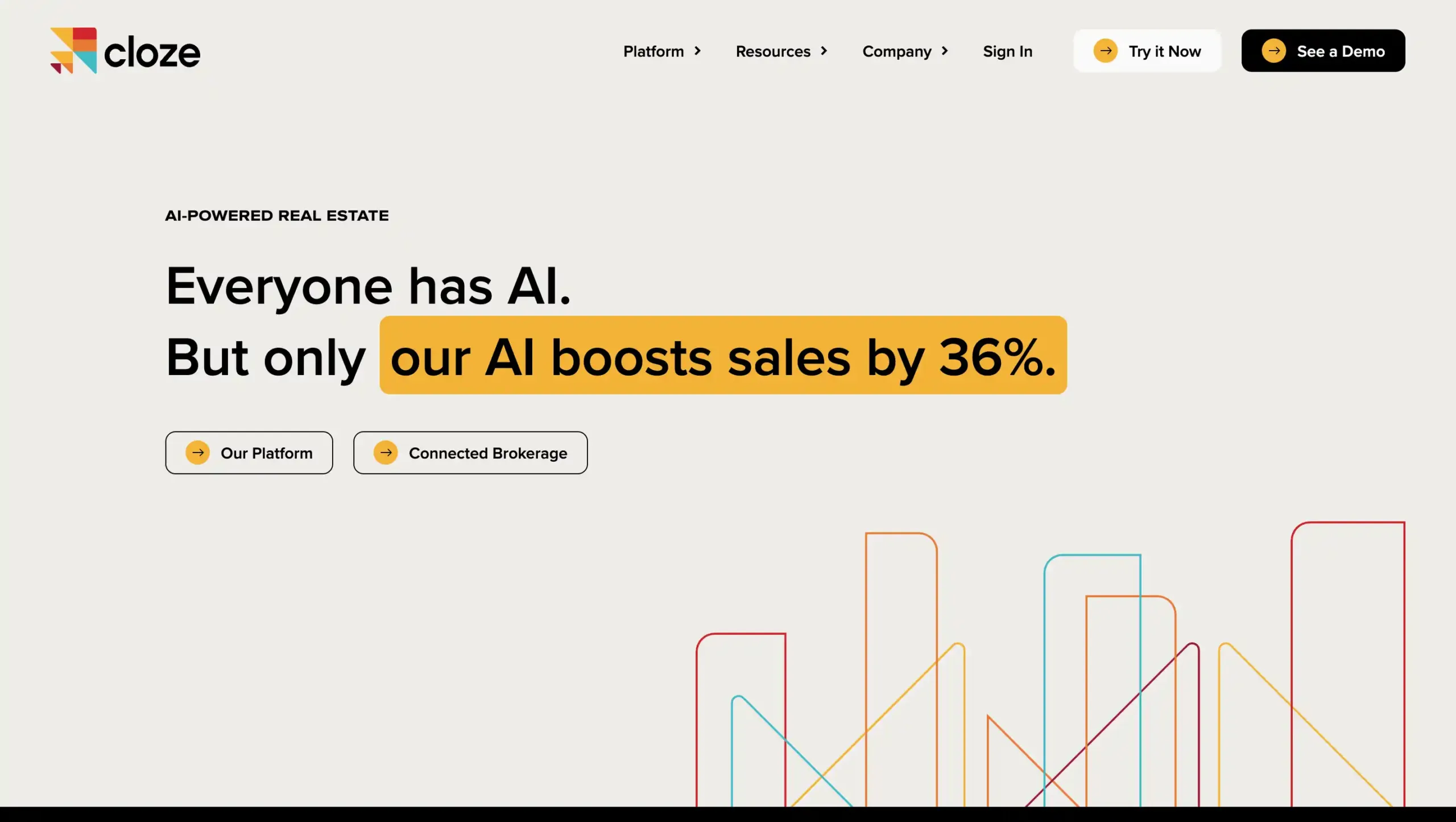 Landing Page Cloze Cloze-Sales Enablement Tools