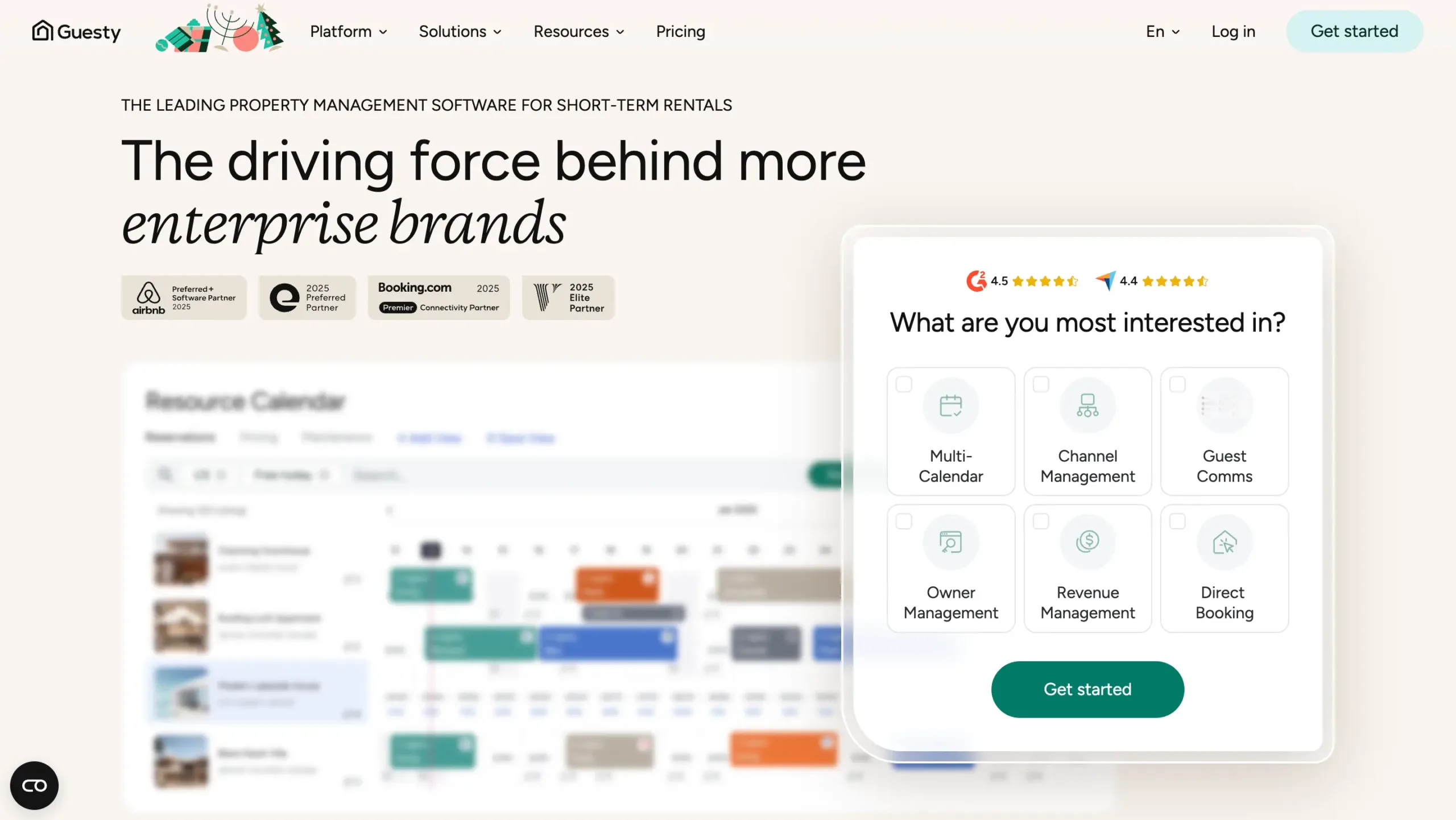 Landing Page Guesty Guesty-Channel Management Software