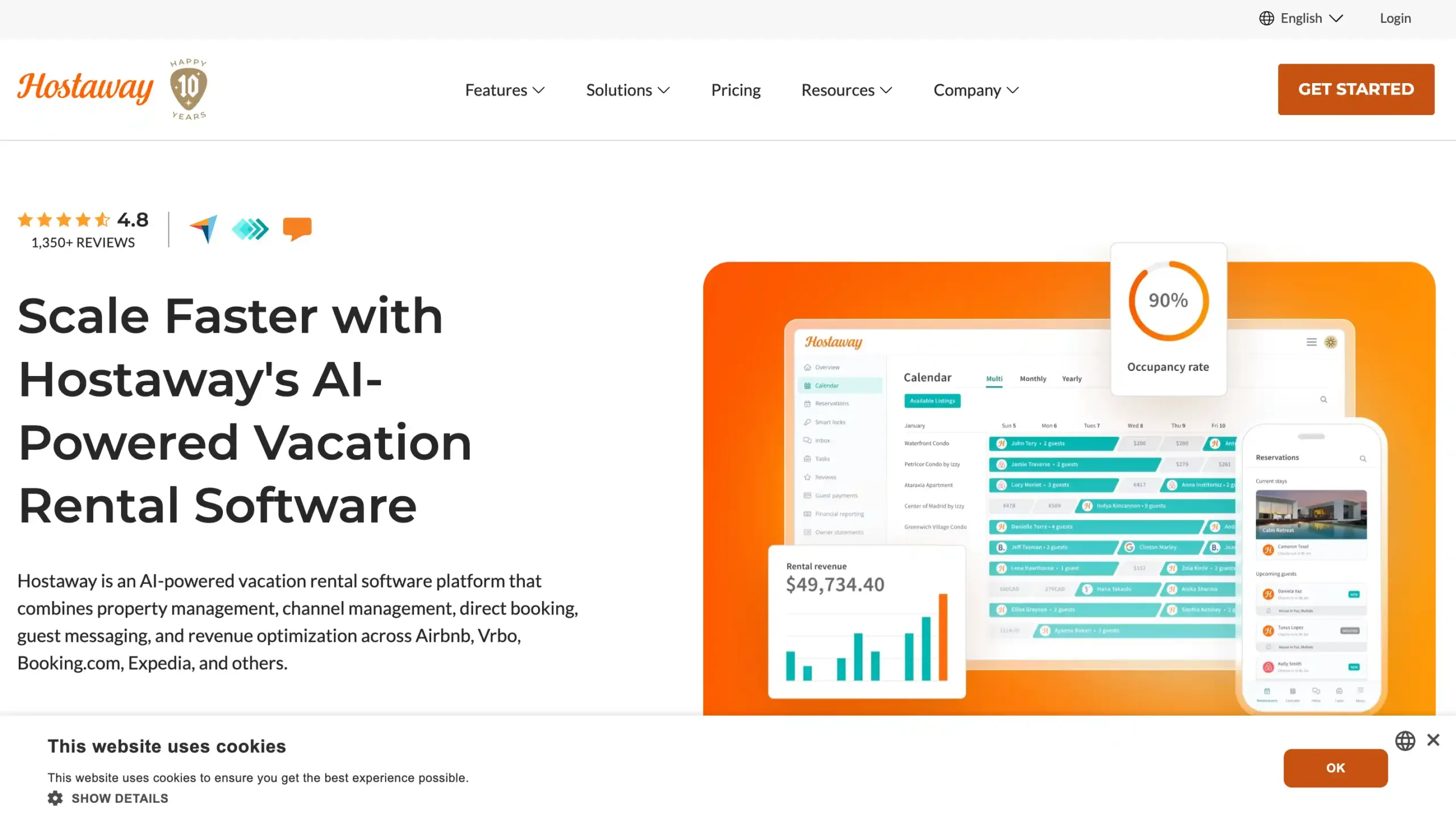 Landing Page Hostaway Hostaway-Channel Management Software
