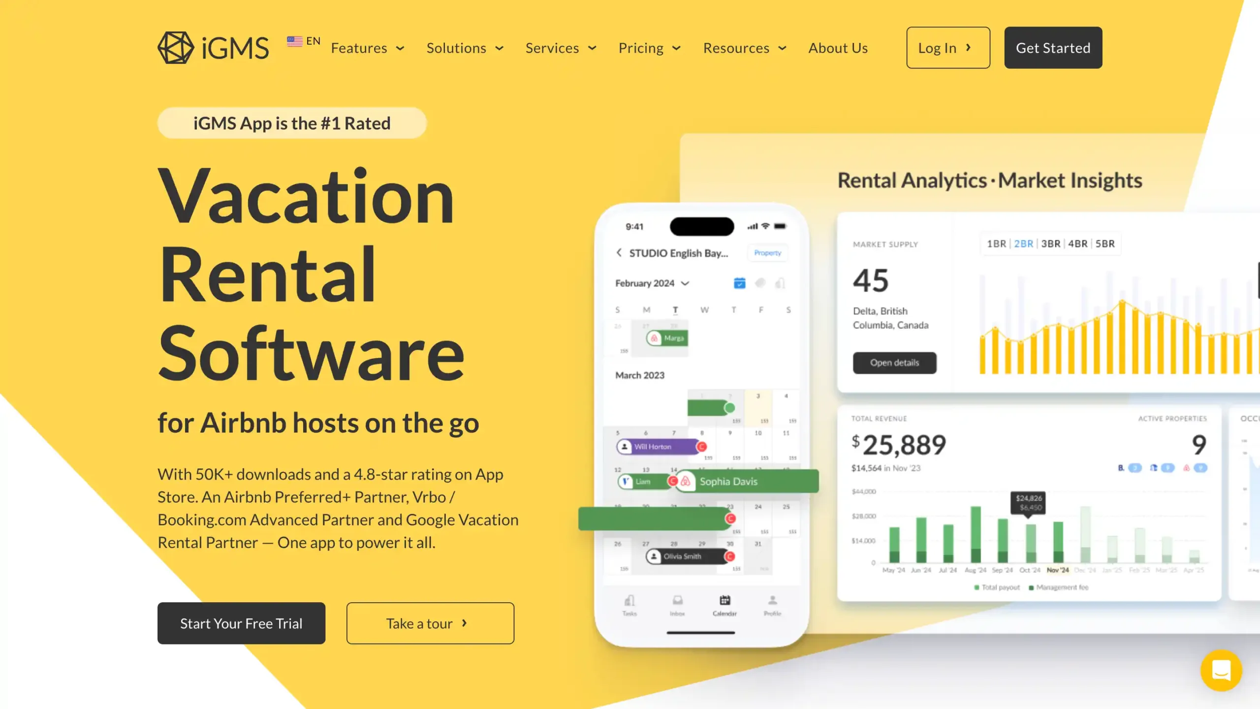 Landing Page iGMS iGMS-Channel Management Software