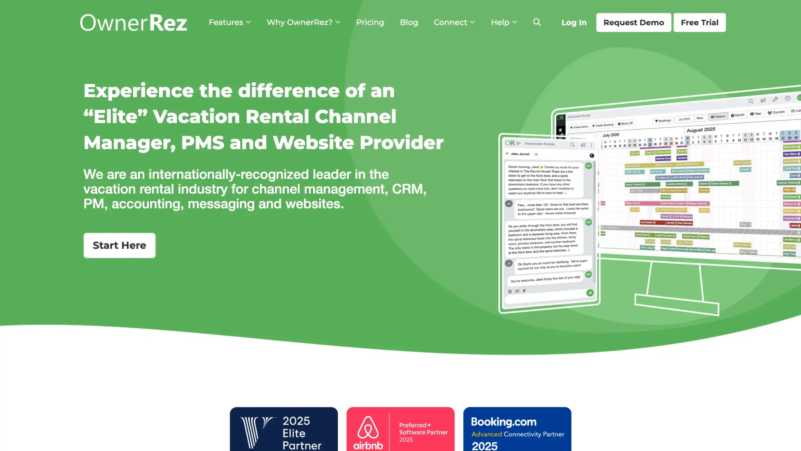 Landing Page OwnerRez OwnerRez-Channel Management Software