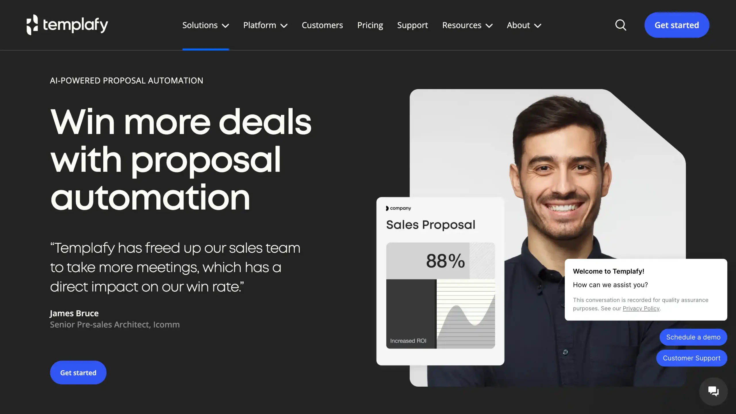 Landing Page Templafy Templafy-Sales Enablement Tools