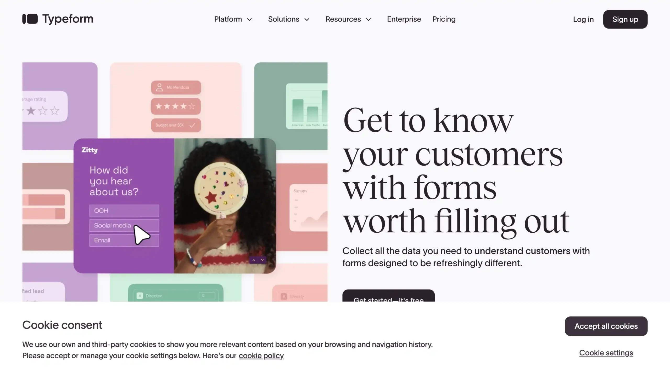 Landing Page TypeForm Feedback Management System_TypeForm