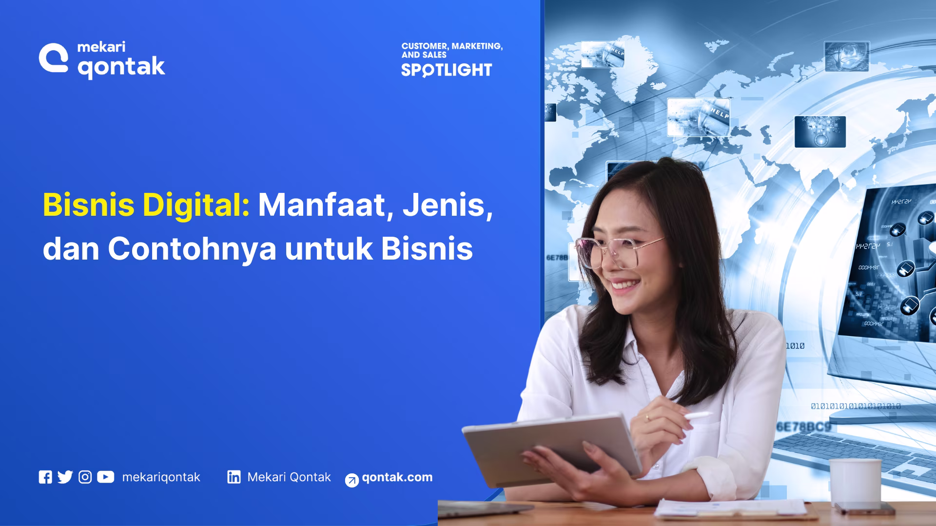 Ilustrasi Bisnis Digital Manfaat, Jenis, dan Contohnya untuk Bisnis