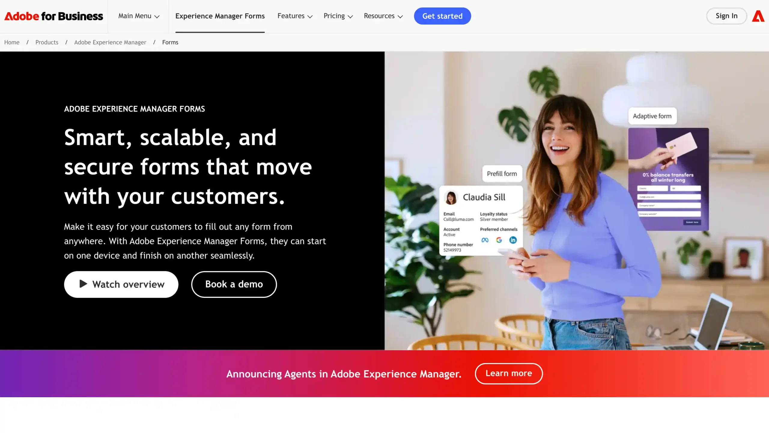 Landing Page Adobe Experience Manager Forms Adobe Experience Manager Forms-CCM Software