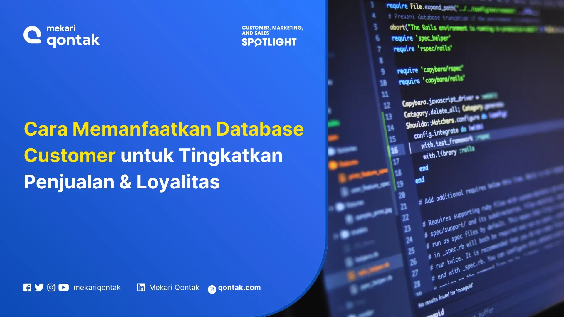 Cara Memanfaatkan Database Customer