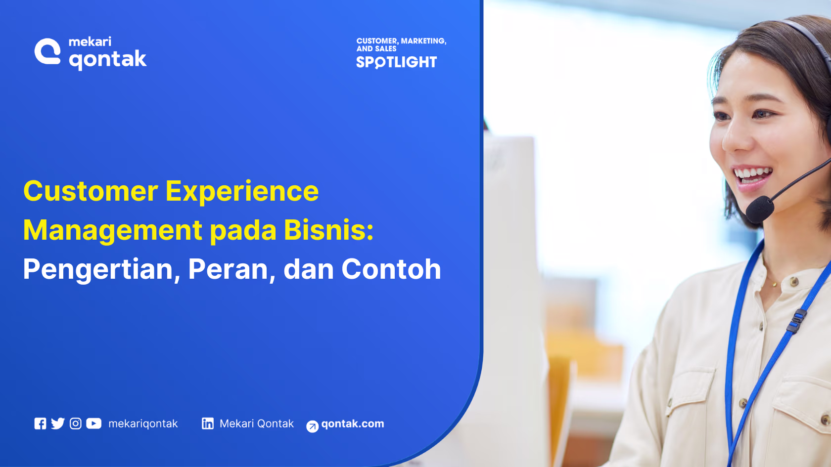 Ilustrasi Customer Experience Management Mekari Qontak
