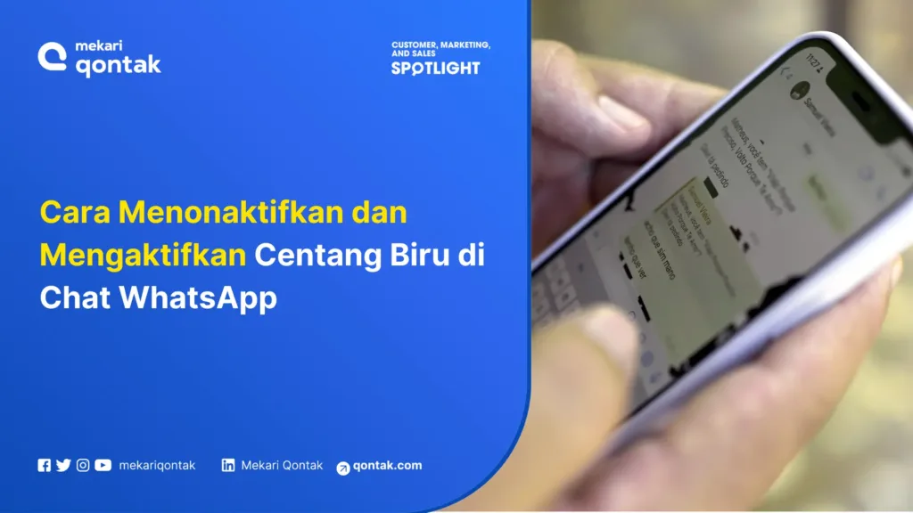 Cara Menonaktifkan dan Mengaktifkan Centang Biru di Chat WhatsApp