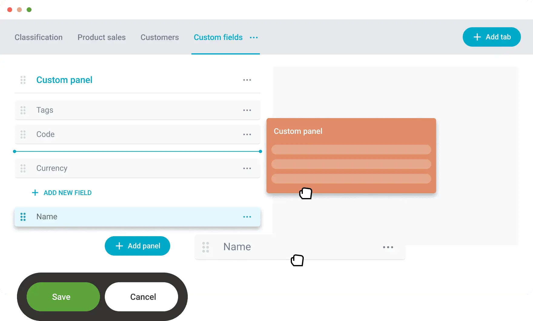 Dashboard Custom Field Aplikasi CRM Raynet CRM 