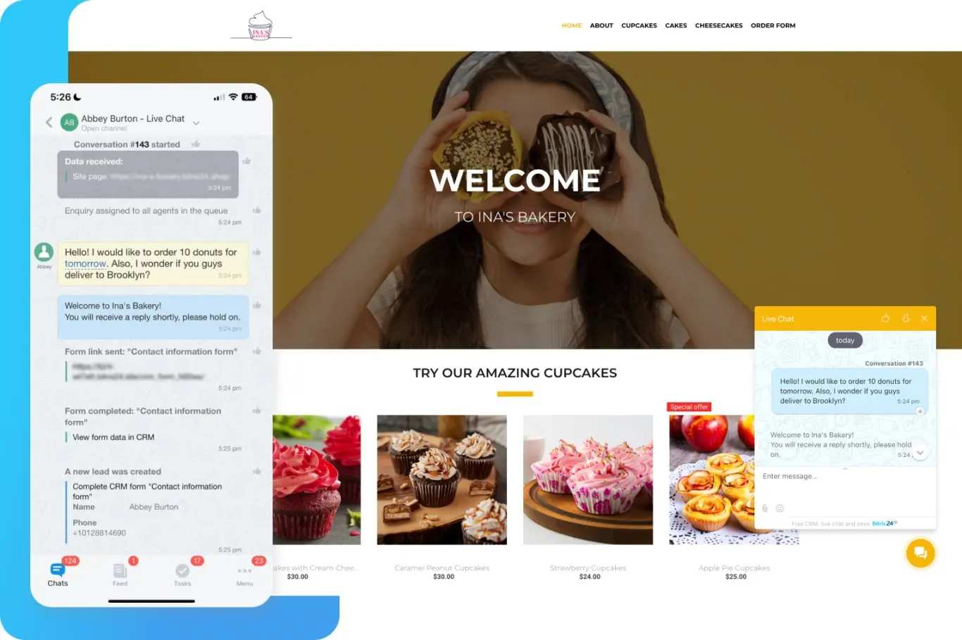 Dashboard Integrasi Omnichannel Aplikasi CRM Bitrix24