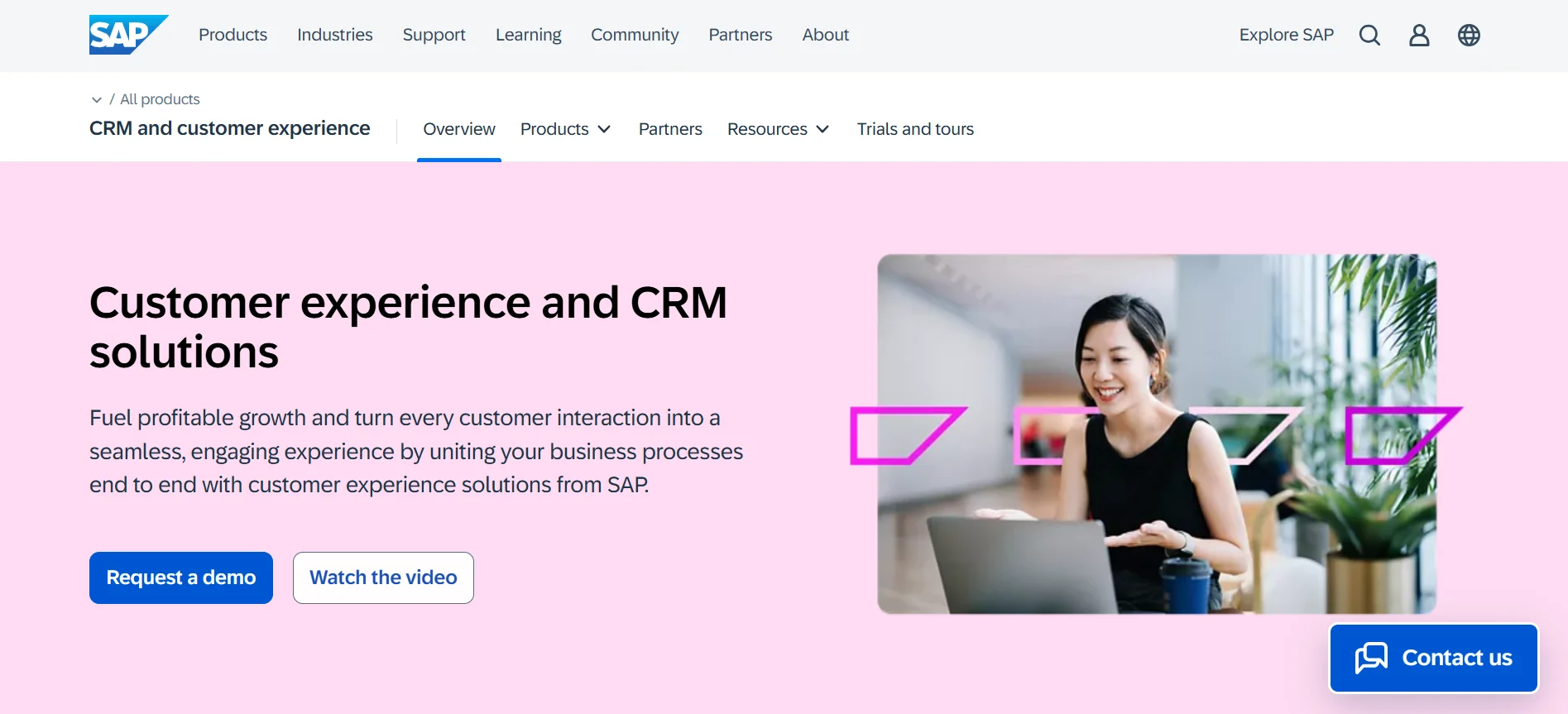 Homepage Aplikasi CRM SAP CRM