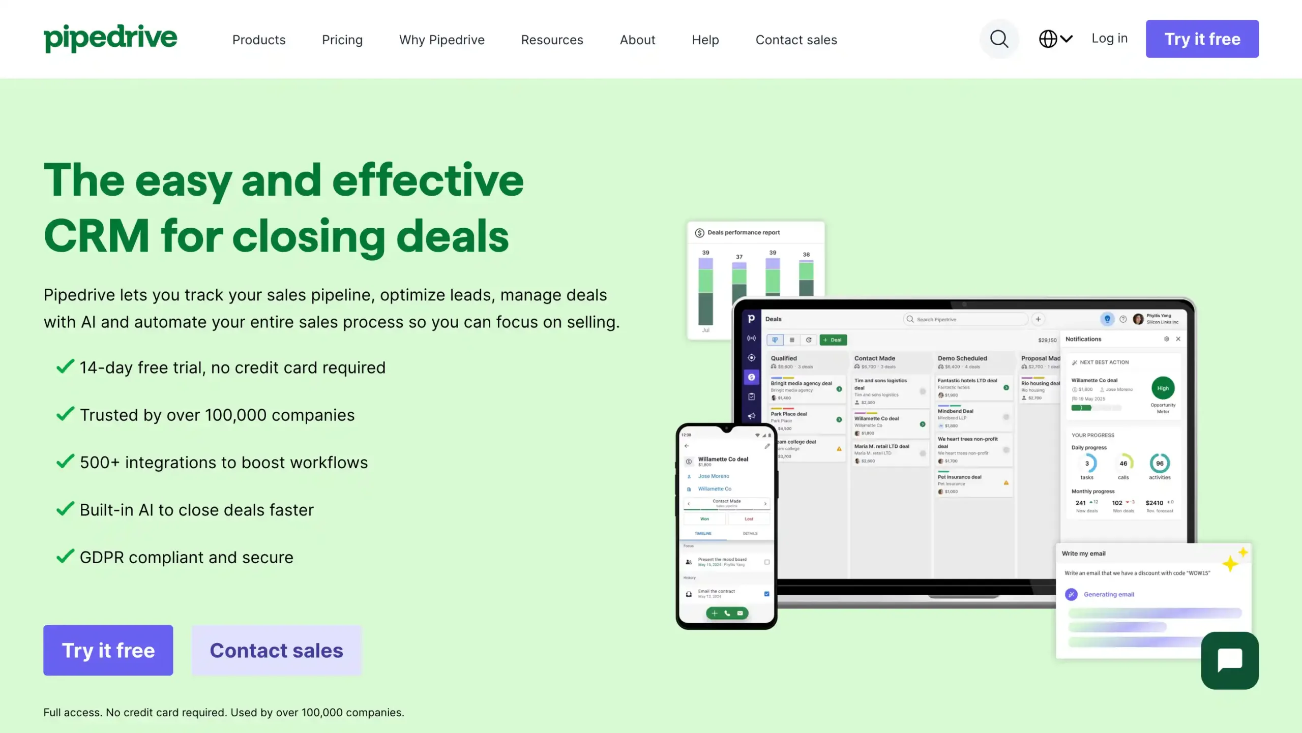 alternatif hubspot terbaik Pipedrive