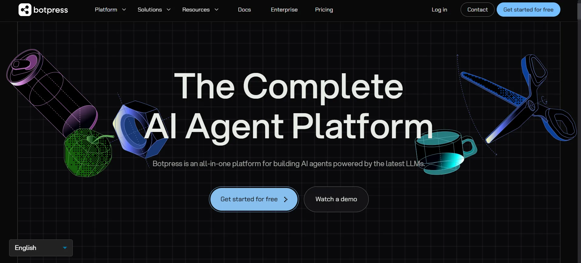 Homepage Aplikasi Auto Reply WhatsApp Botpress