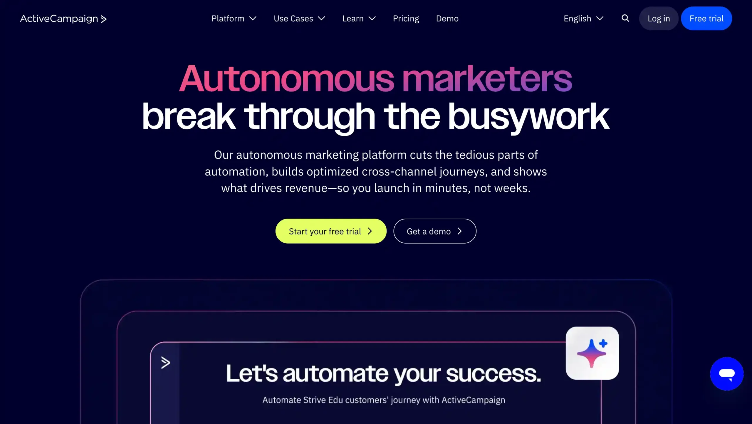 best enterprise crm software-ActiveCampaign