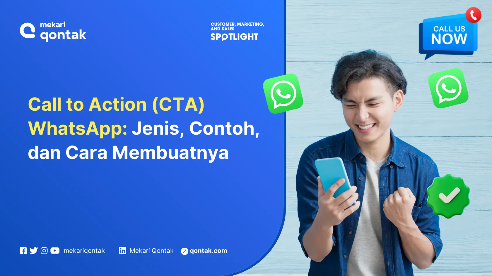 Call to Action (CTA) WhatsApp Jenis, Contoh, dan Cara Membuatnya