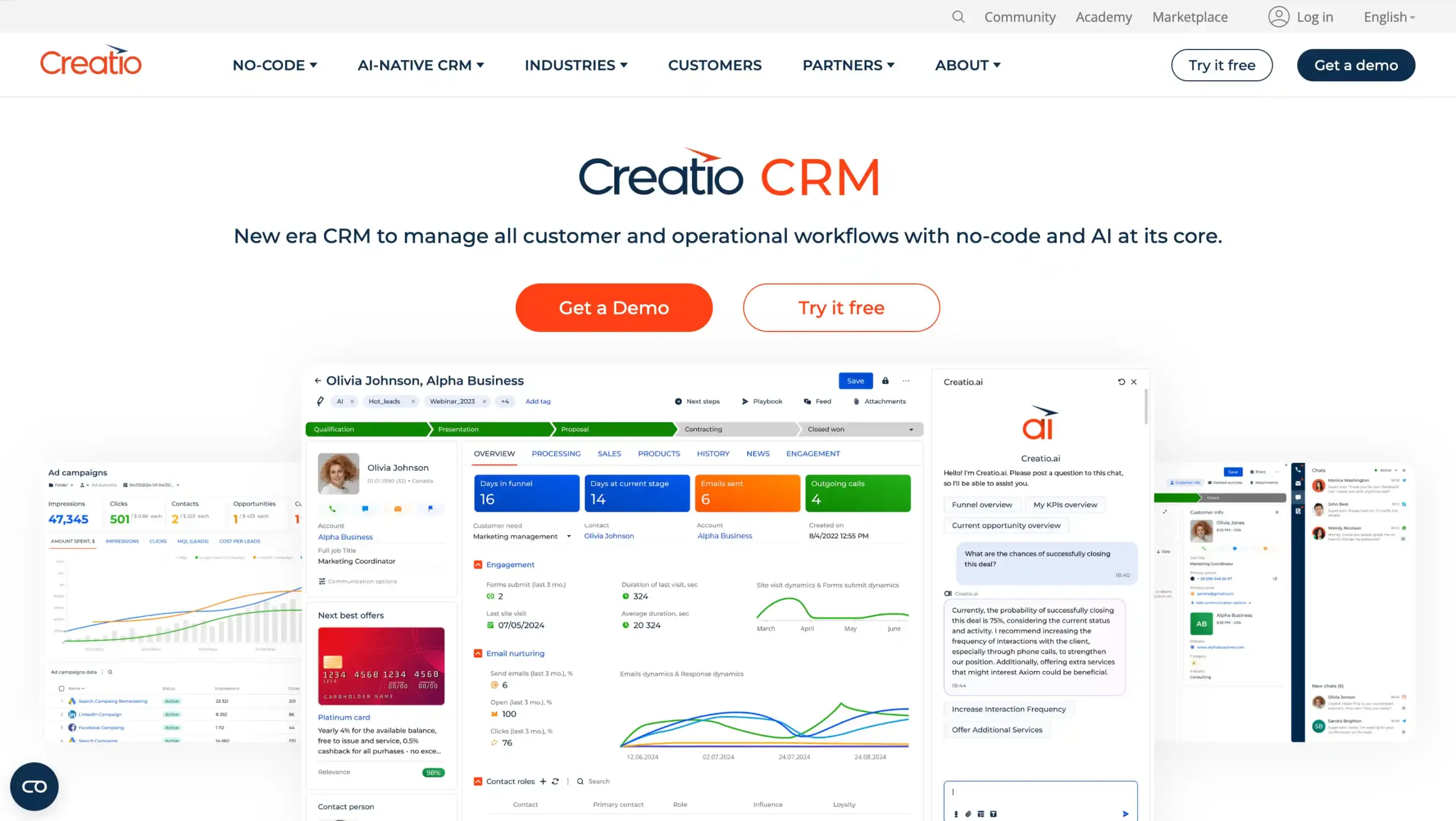 best enterprise crm software-Creatio