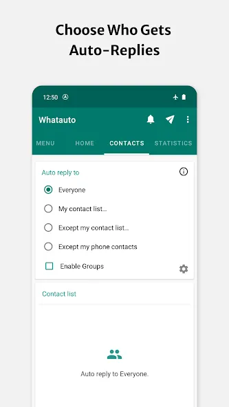 Tampilan Dashboard Pengaturan Kontak Aplikasi Auto Reply WhatsApp Whatauto - Auto Reply Dashboard Pengaturan Kontak Aplikasi Auto Reply WhatsApp Whatauto - Auto Reply