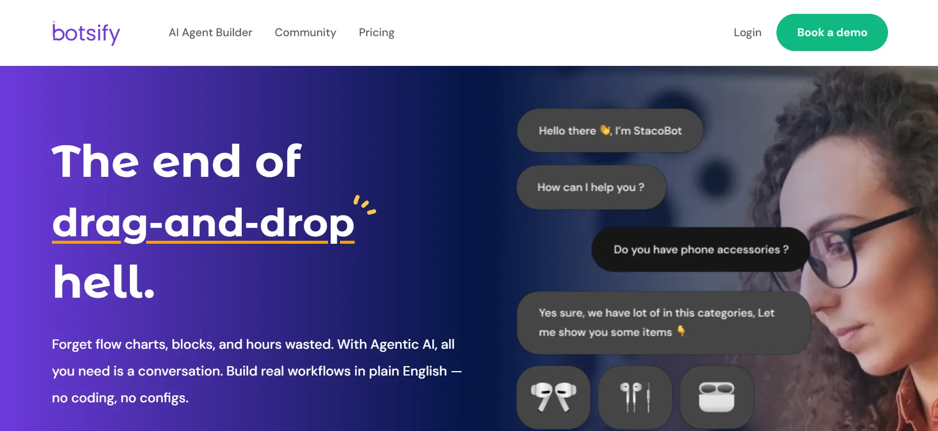 Tampilan Halaman Homepage Aplikasi Auto Reply WhatsApp Botsify Halaman Homepage Aplikasi Auto Reply WhatsApp Botsify