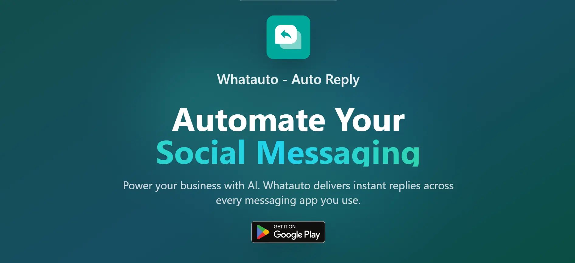 Homepage Aplikasi Auto Reply WhatsApp Whatauto - Auto Reply