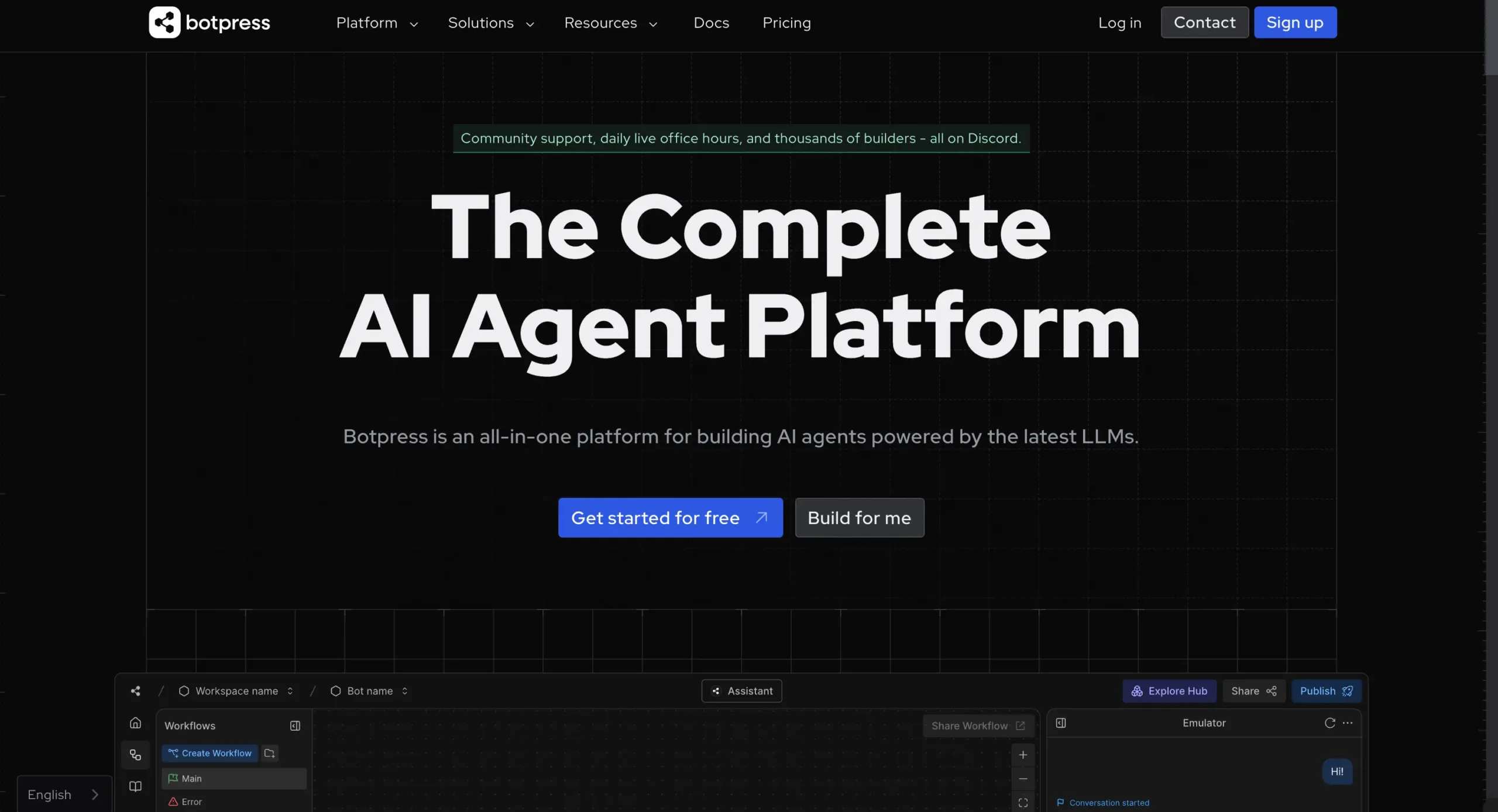 Botpress-vendor chatbot ai terbaik