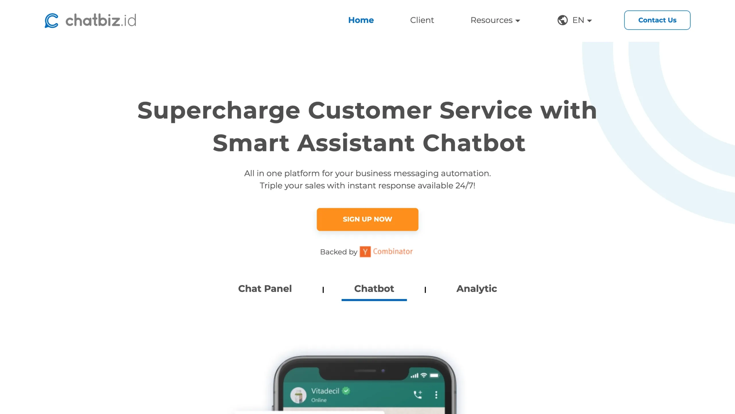 Chatbiz-vendor chatbot ai terbaik