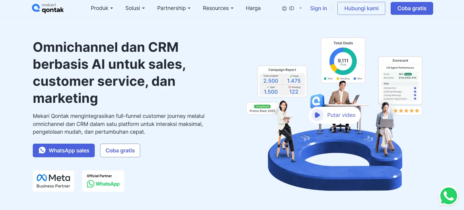 Landing Page Mekari Qontak alternatif zendesk terbaik-Mekari Qontak