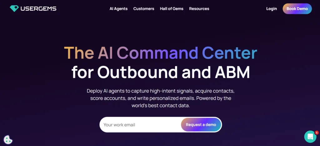 Halaman Homepage Sales Tools UserGems