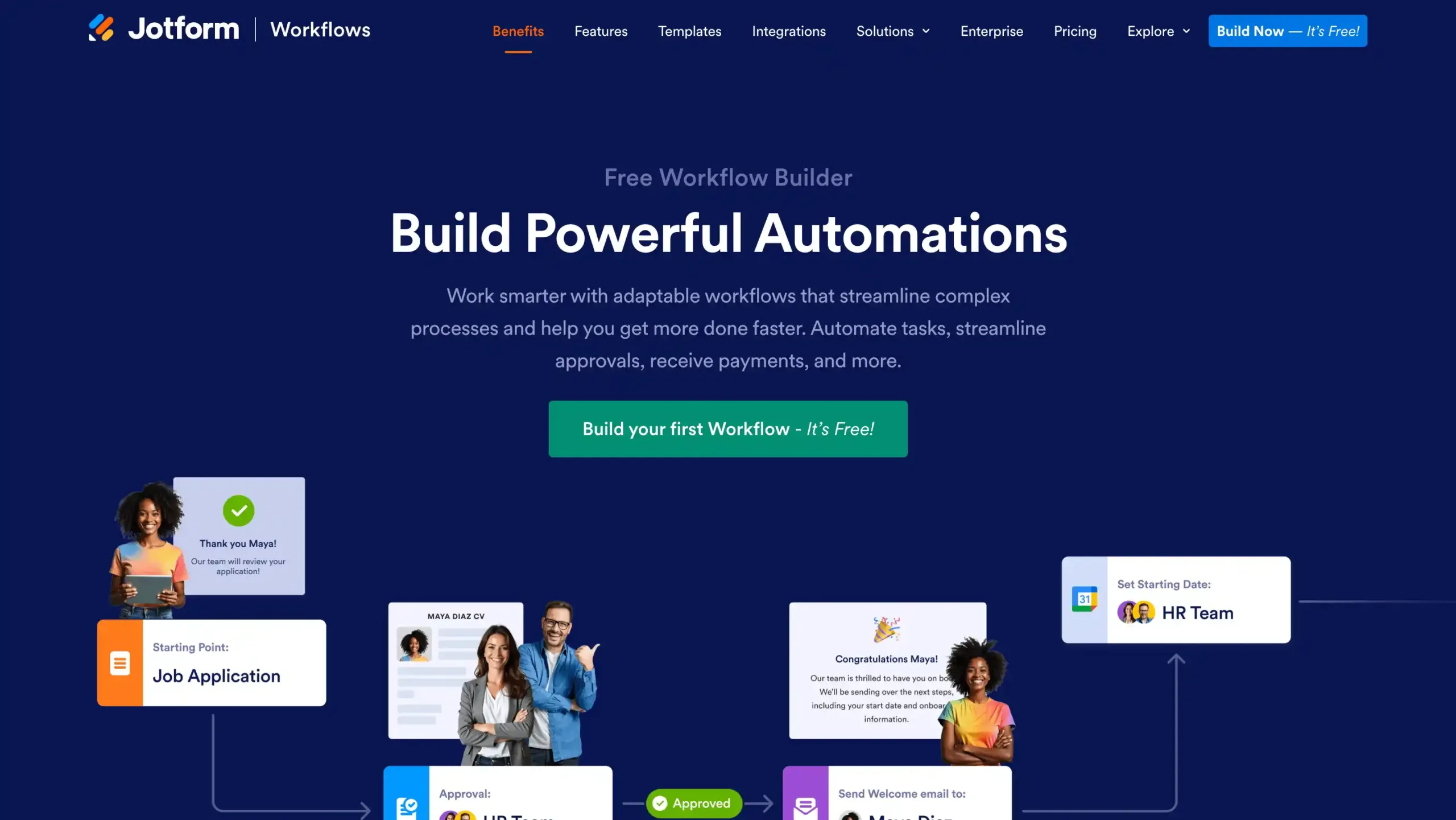 Jotform Workflows-software workflow automation terbaik