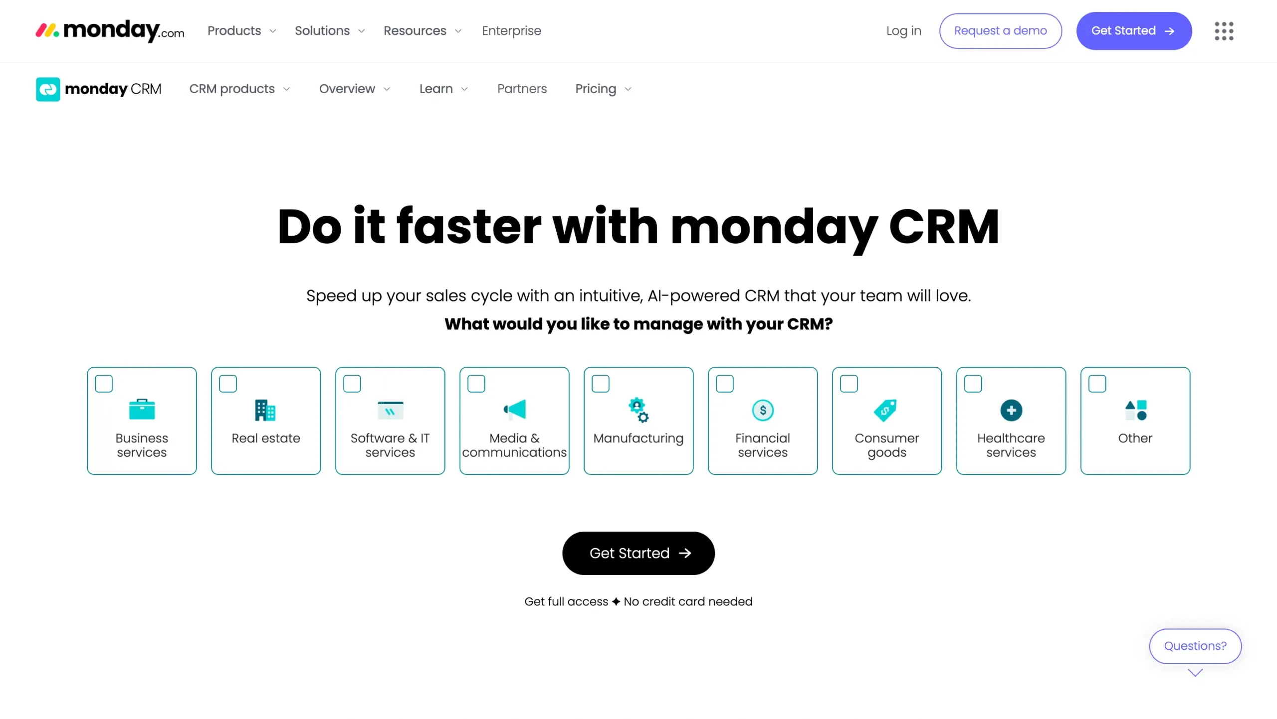 Landing Page Monday.com Monday.com-crm automation tools terbaik