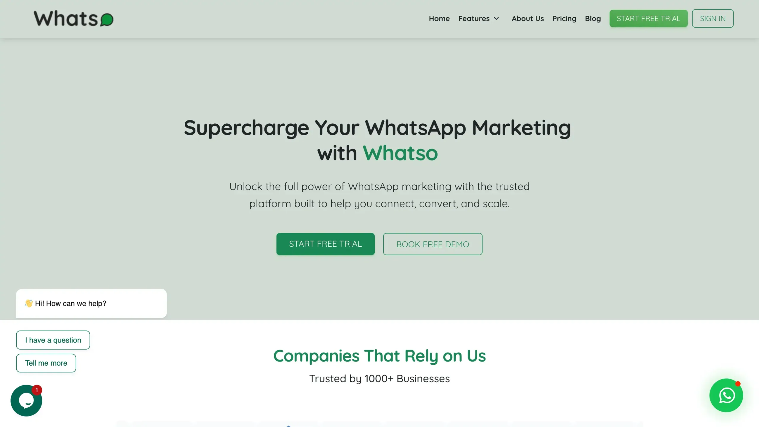 Landing Page Whatso Whatso-aplikasi wa blast gratis terbaik