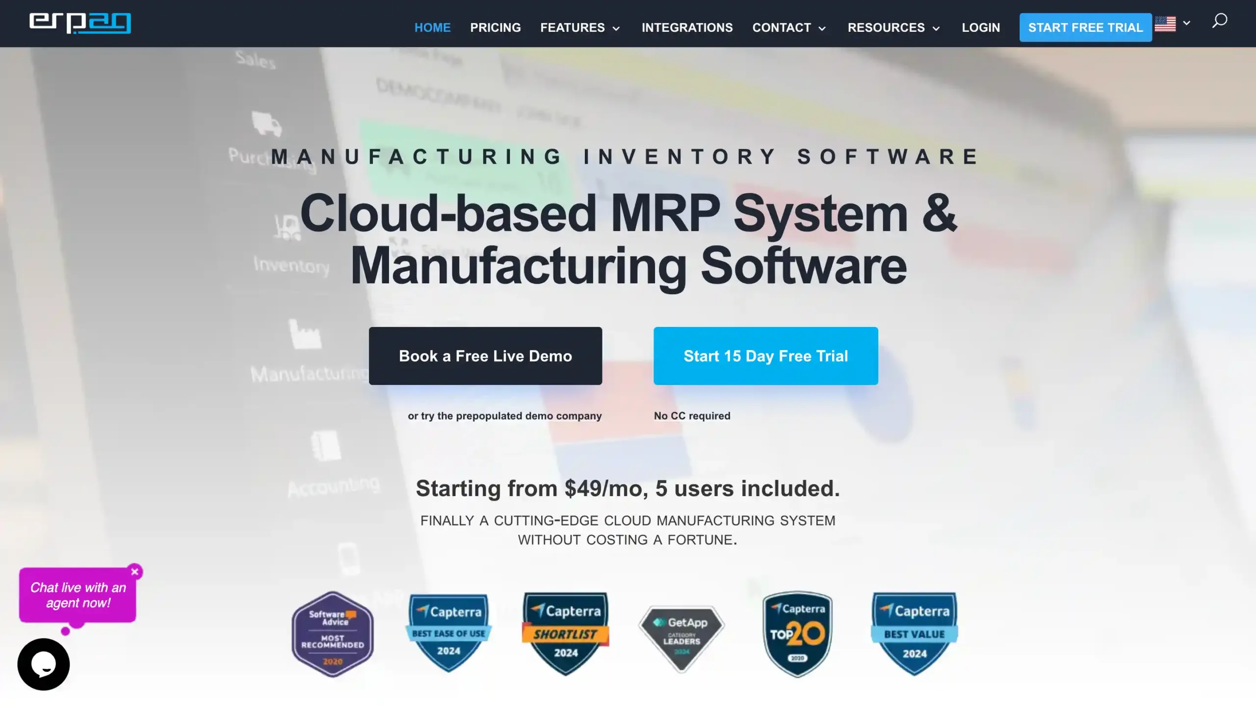 Landing Page ERPAG ERPAG-aplikasi erp terbaik