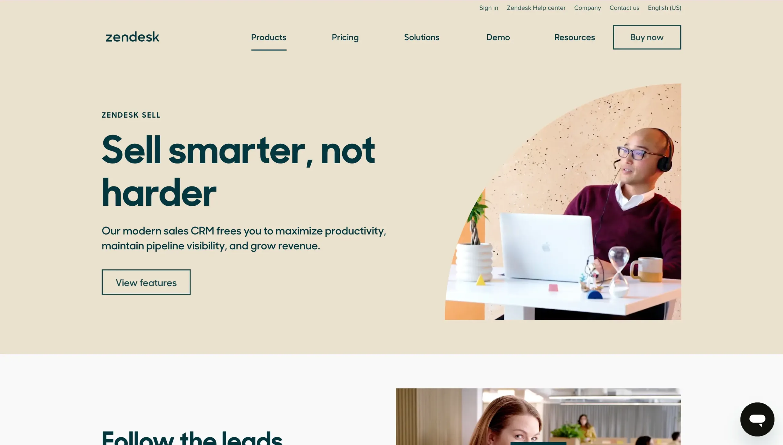 Landing Page Zendesk Sell Zendesk Sell-aplikasi crm enterprise terbaik