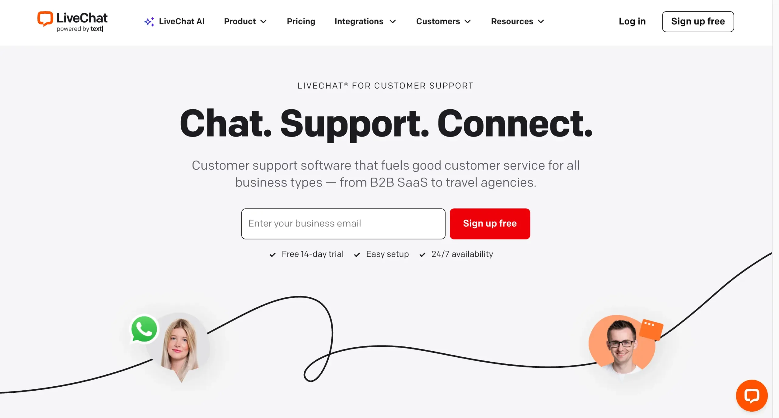 Landing Page LiveChat LiveChat-aplikasi omnichannel chat terbaik