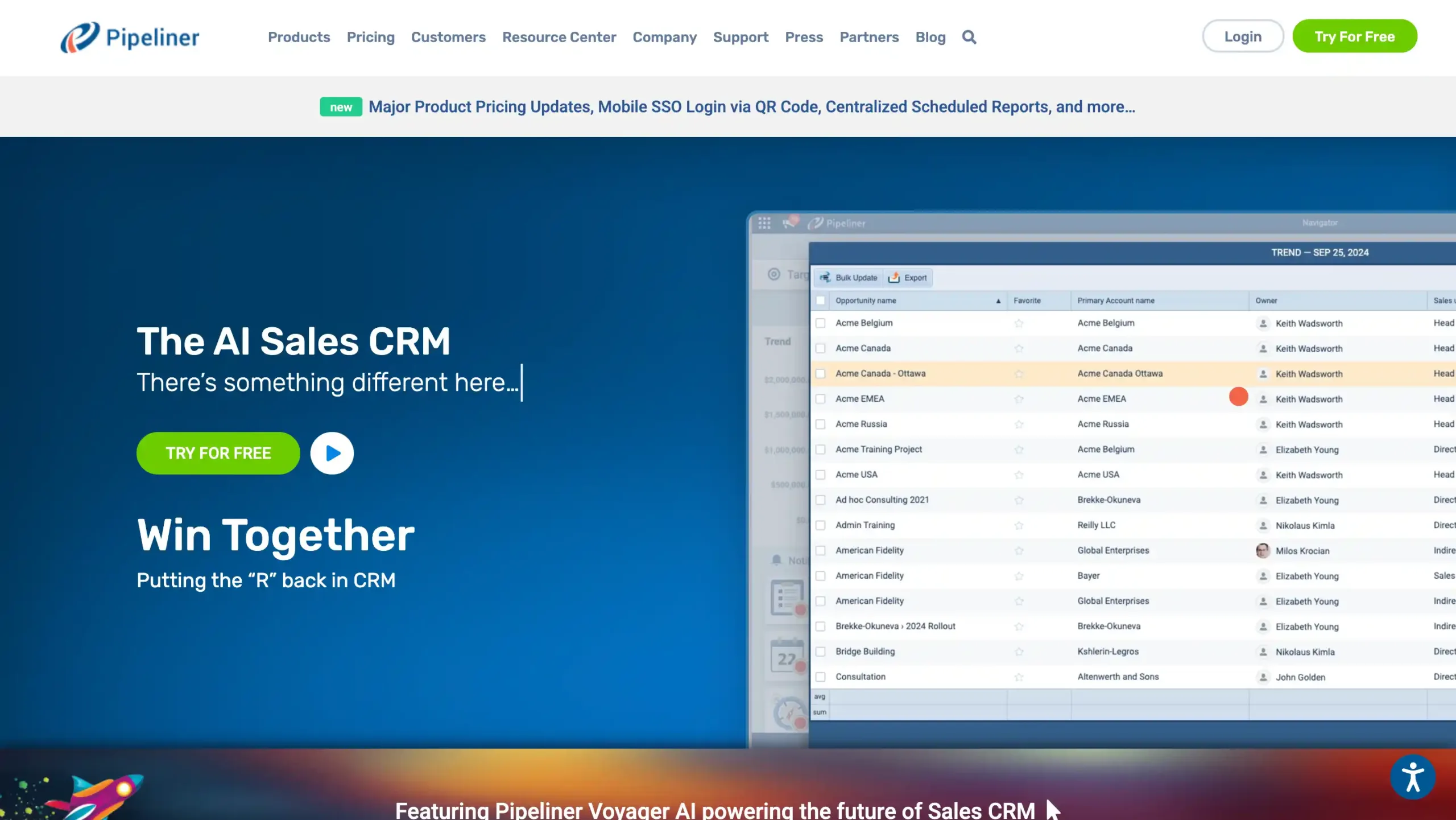 Landing Page Pipeliner Pipeliner-software crm untuk transportasi