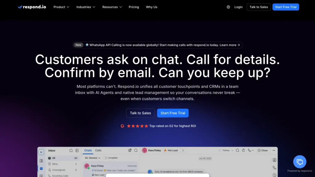 Platform komunikasi menyatukan semua saluran interaksi pelanggan. Pesan dan panggilan diatur secara efisien untuk mendukung pengalaman pengguna yang mulus. Platform komunikasi menyatukan semua saluran interaksi pelanggan. Pesan dan panggilan diatur secara efisien untuk mendukung pengalaman pengguna yang mulus.
