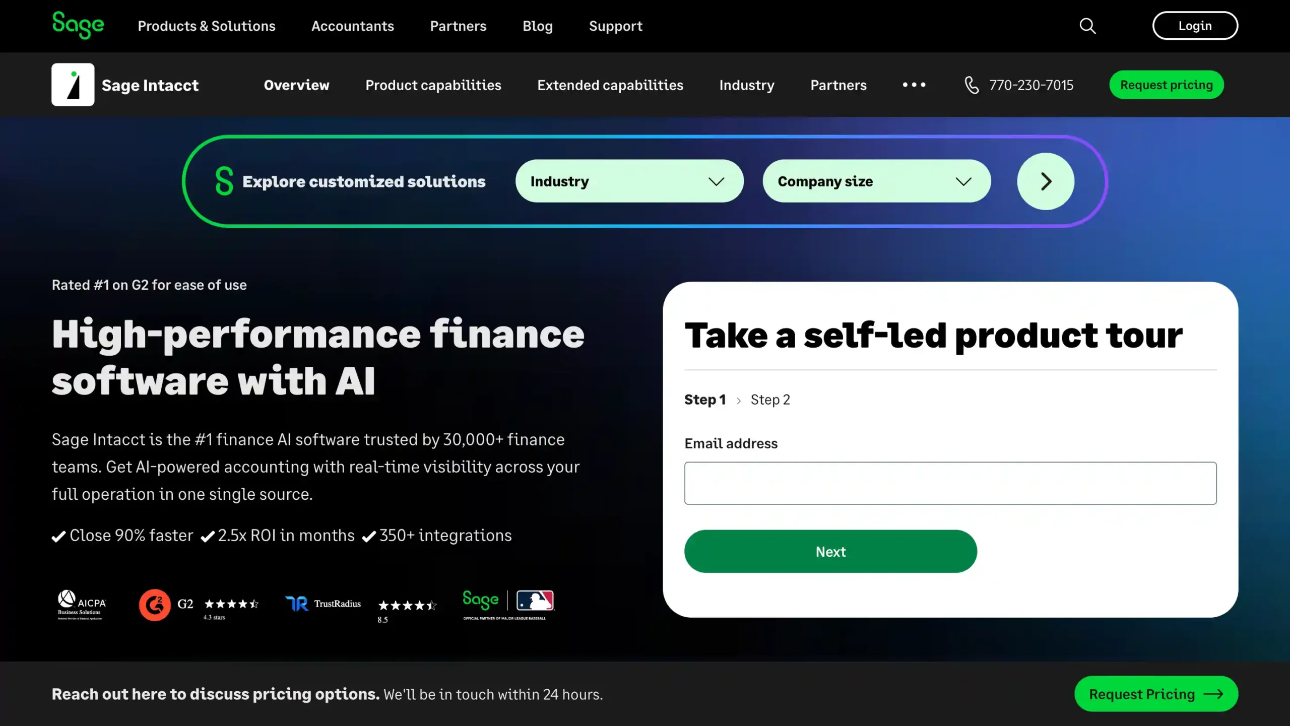 Landing Page Sage Intacct Sage Intacct-aplikasi erp terbaik