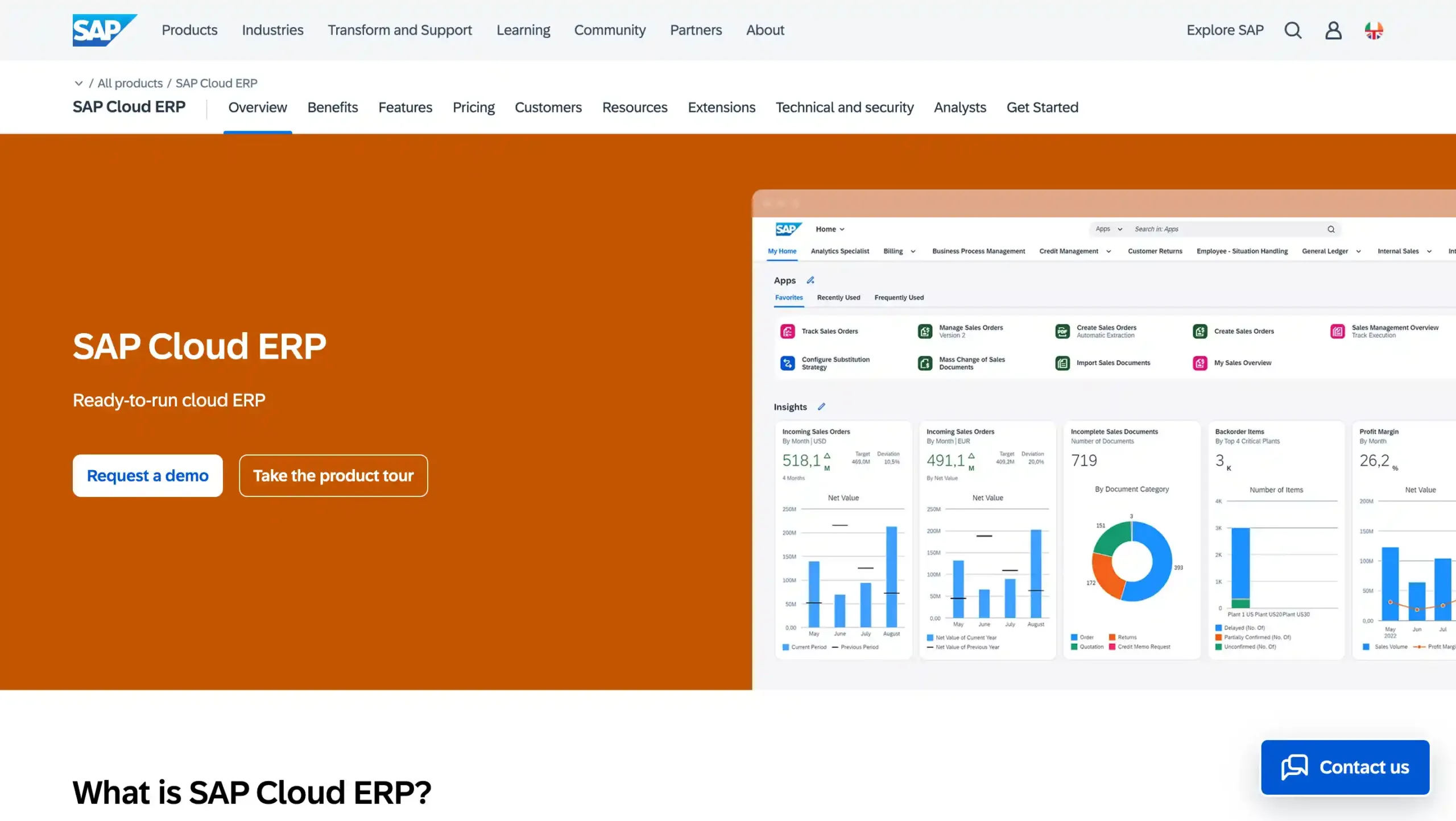 Landing Page SAP S/4HANA SAP S/4HANA-aplikasi erp terbaik