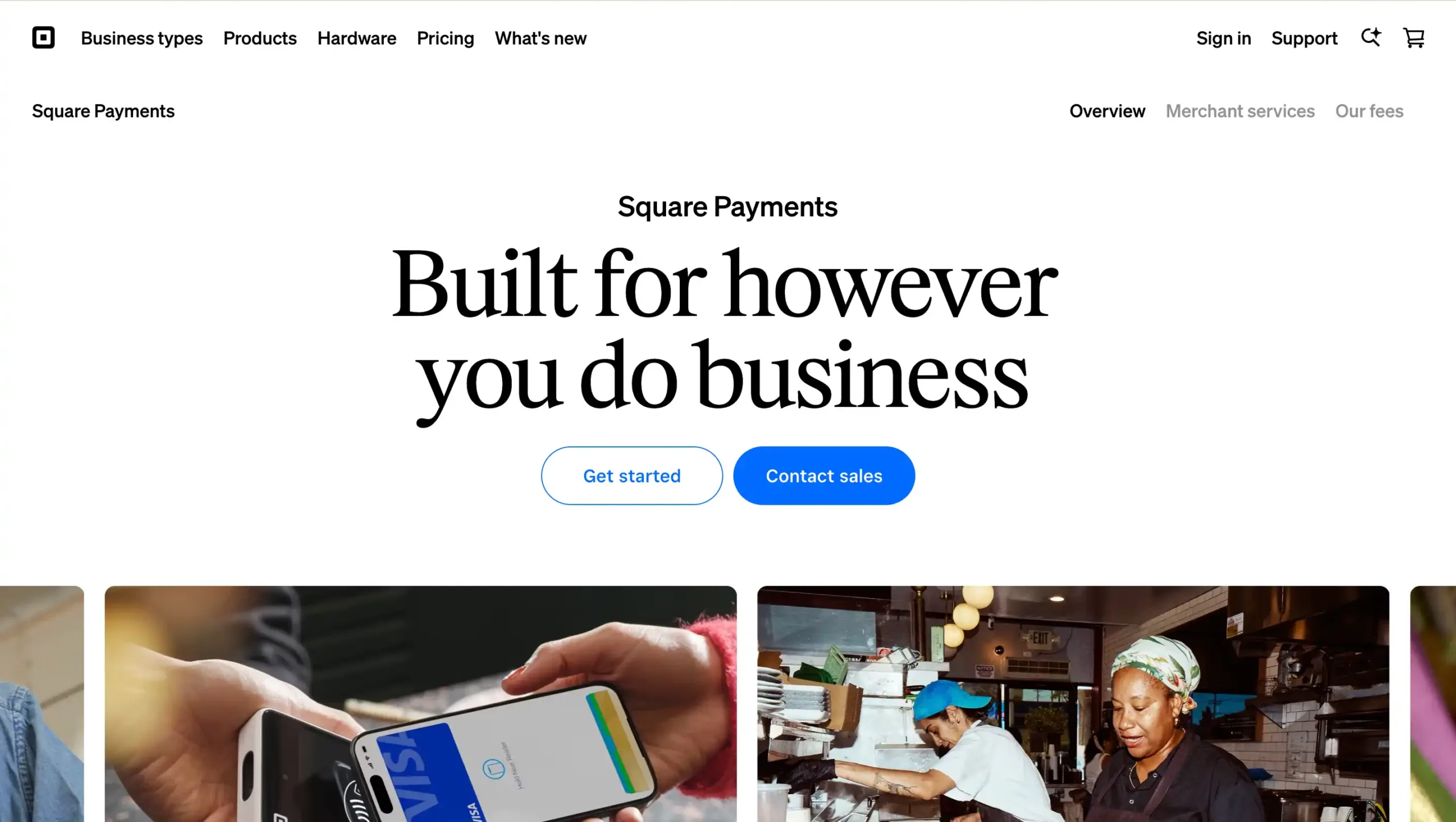 Landing Page Square Square-aplikasi produktif