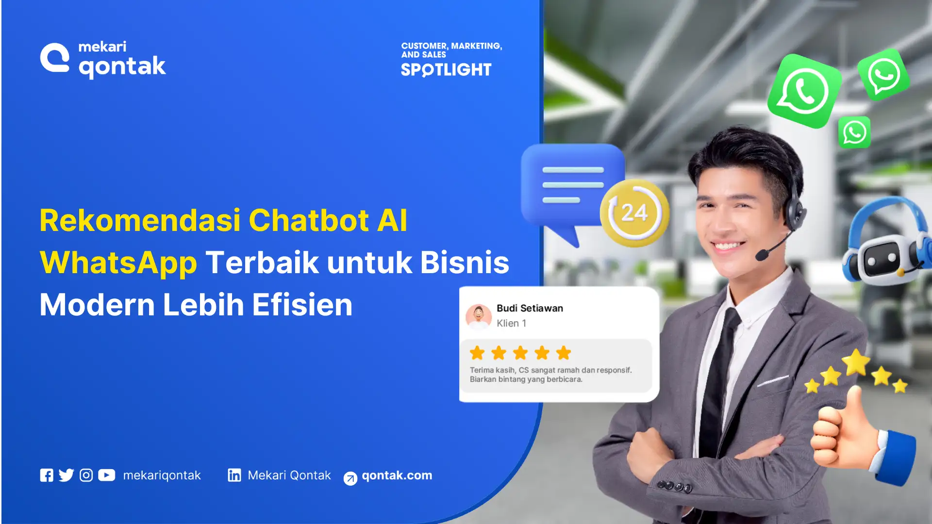 Rekomendasi Chatbot AI WhatsApp Terbaik untuk Bisnis Modern Lebih Efisien