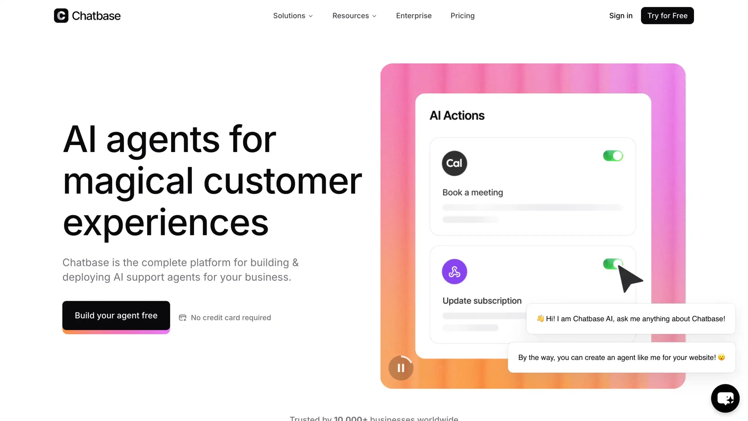 Landing Page Chatbase Chatbase-aplikasi chatbot ai whatsapp terbaik