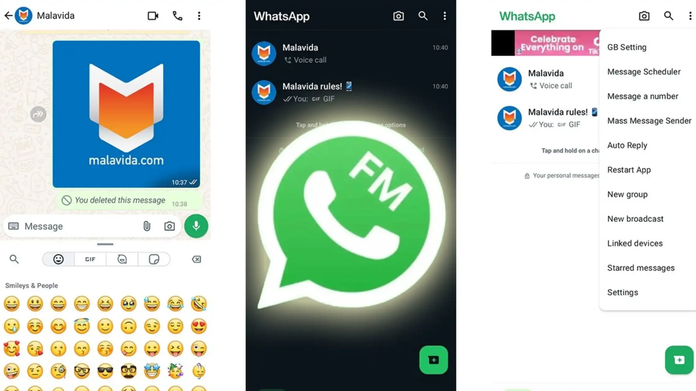Tampilan Aplikasi FMWhatsApp FMWhatsApp-alternatif whatsapp mod terbaik