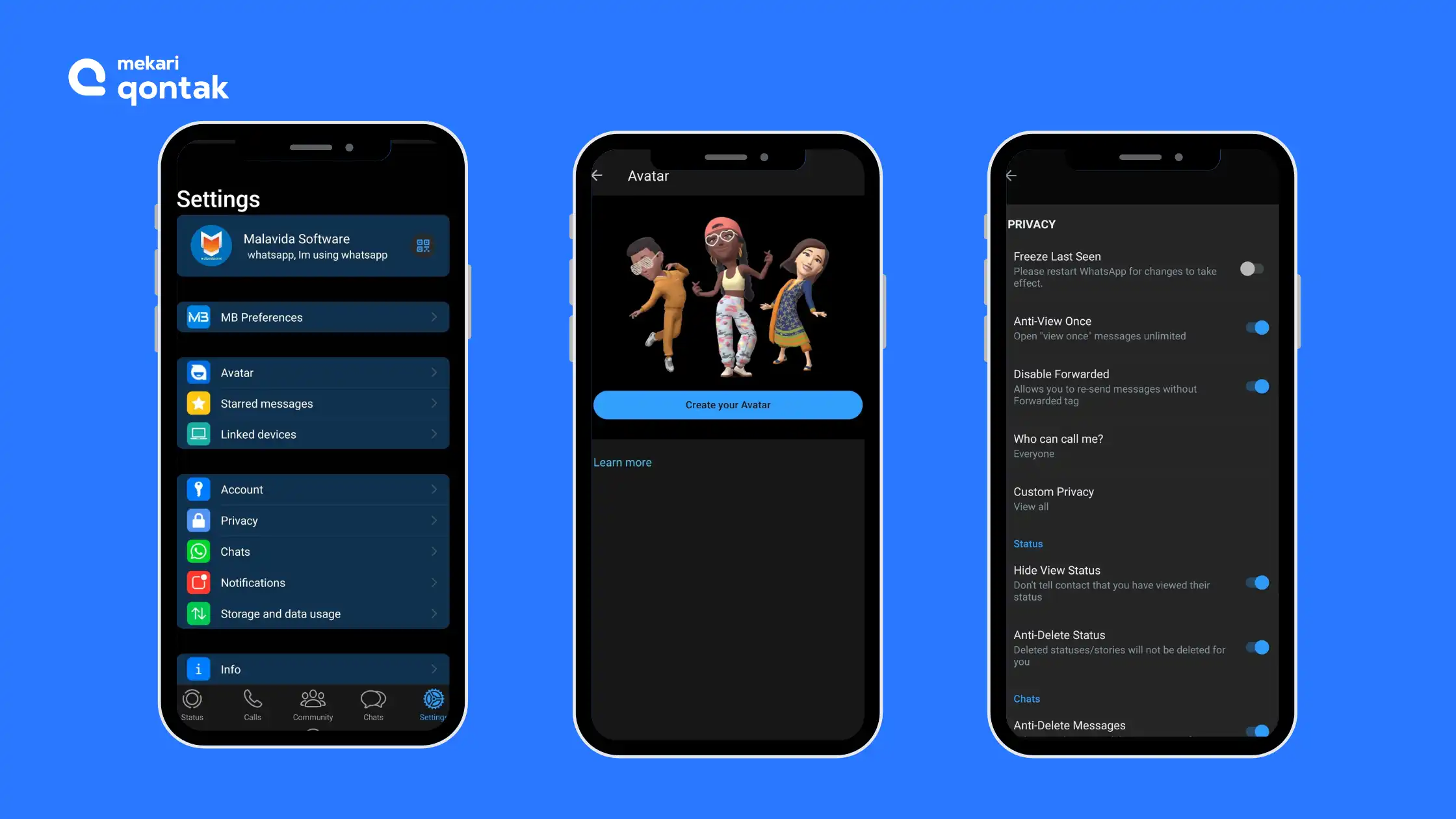 Tampilan Aplikasi Fouad Whatsapp alternatif whatsapp mod terbaik-Fouad whatsapp