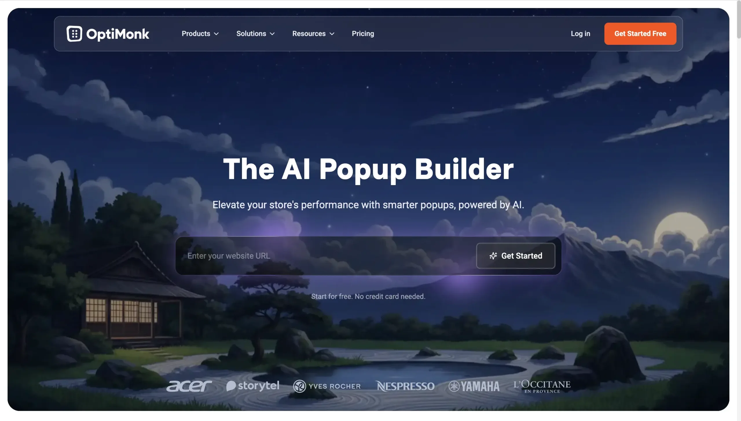 Halaman Homepage Aplikasi CRM Gratis OptiMonk Halaman Homepage Aplikasi CRM Gratis OptiMonk