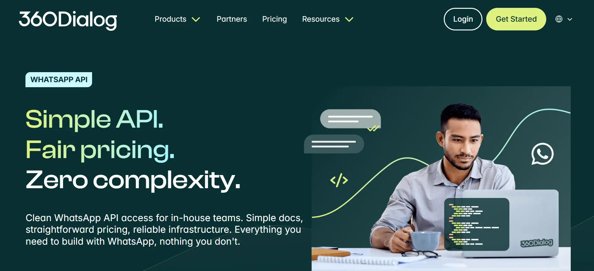 Tampilan Halaman Homepage Aplikasi WhatsApp Blast Software 360dialog Halaman Homepage Aplikasi WhatsApp Blast Software 360dialog