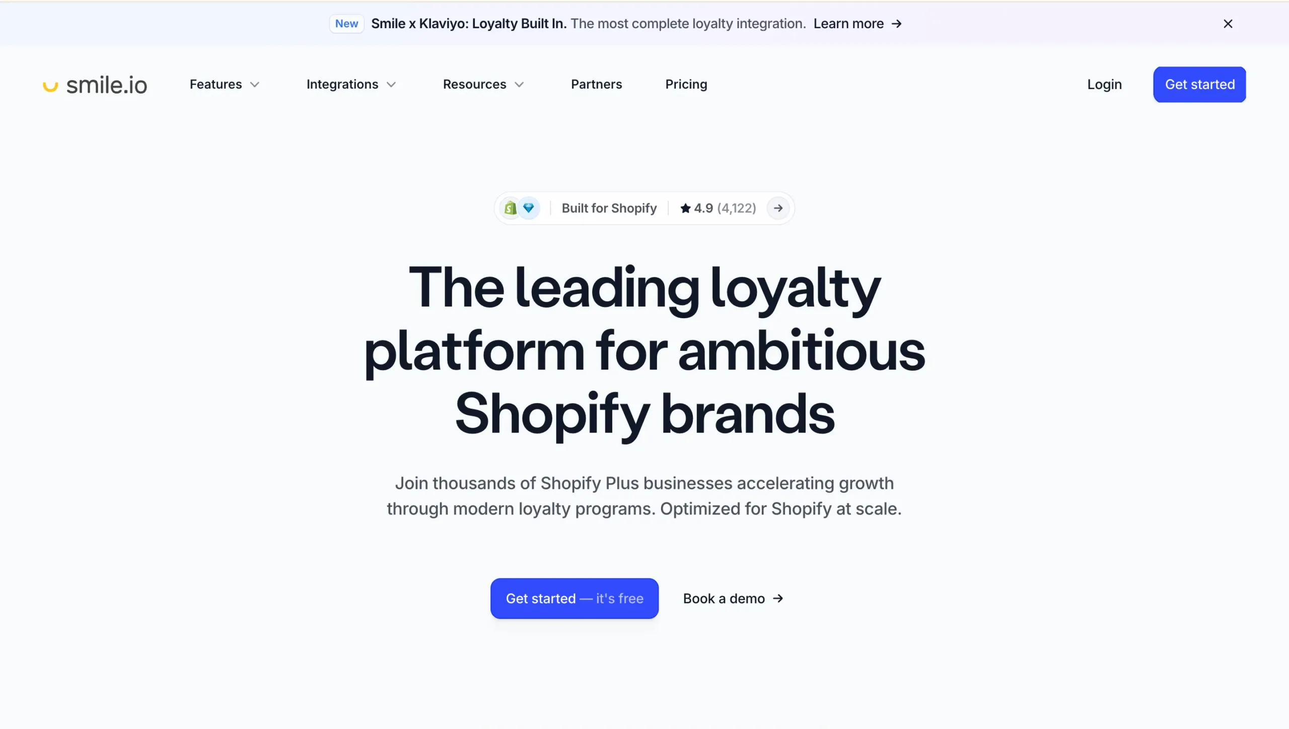 Landing Page Smile.io Smile.io-loyalty app terbaik