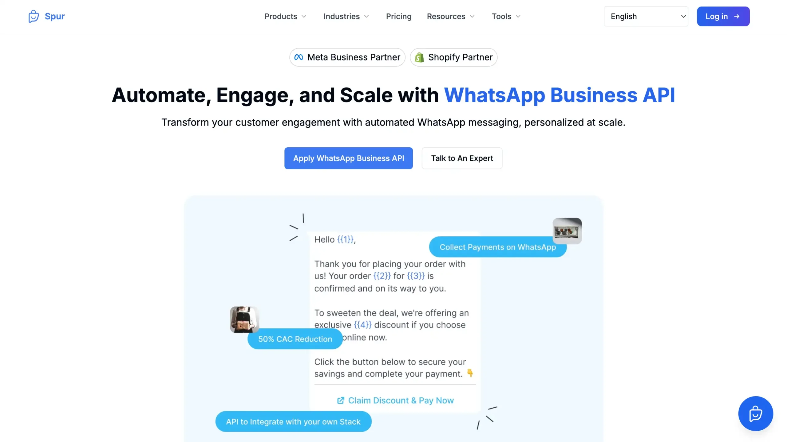 Landing Page Spur Spur-alternatif wati terbaik