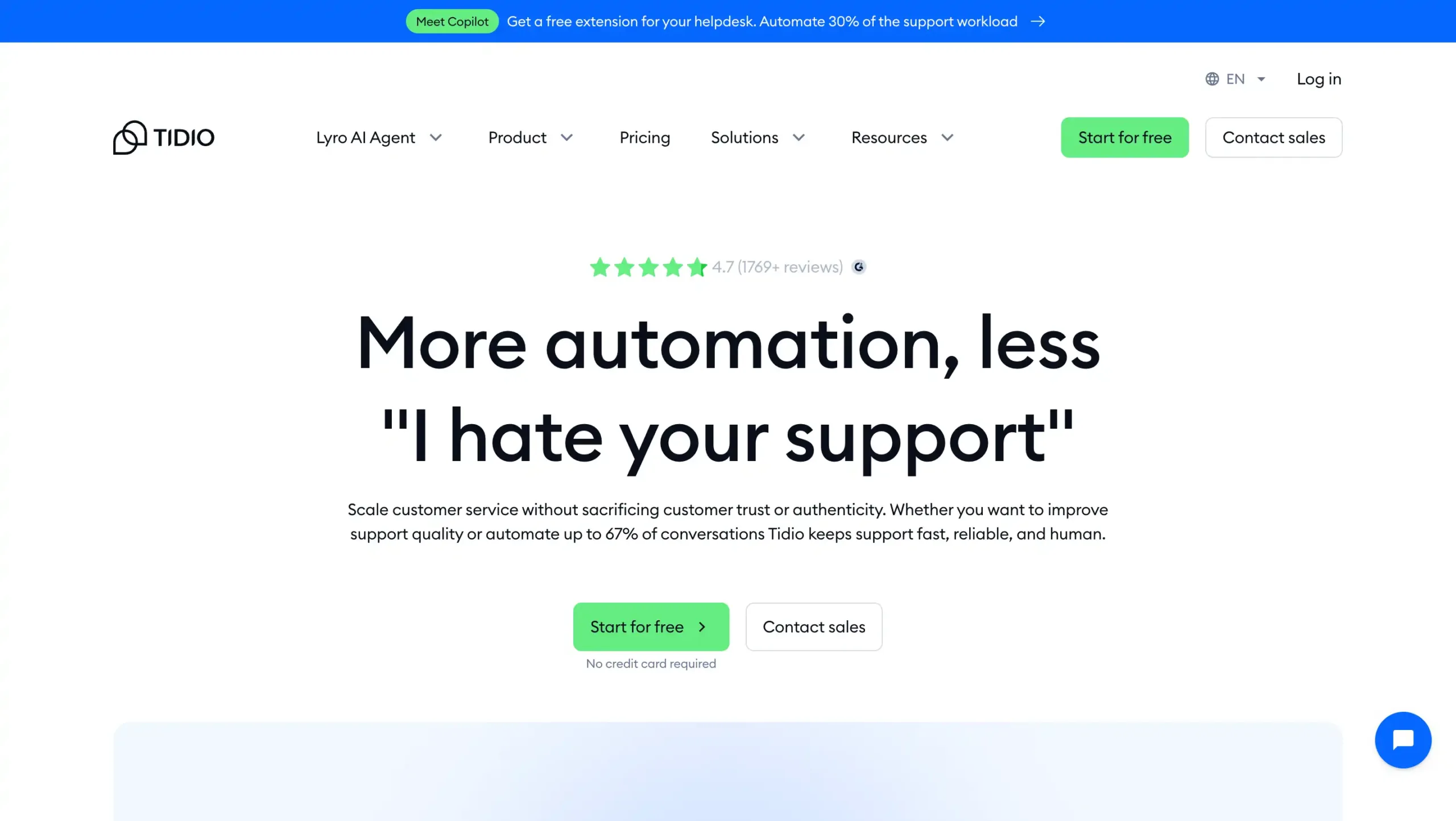 Landing Page Tidio Tidio-aplikasi chatbot ai whatsapp terbaik